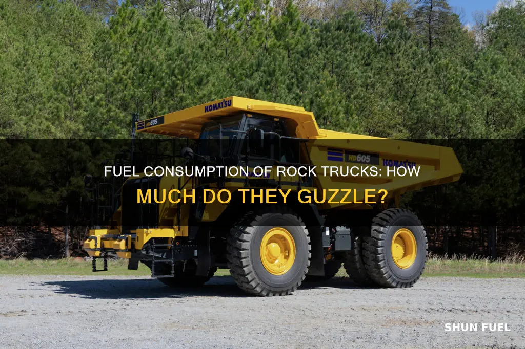 how much fuel does a rock truck use