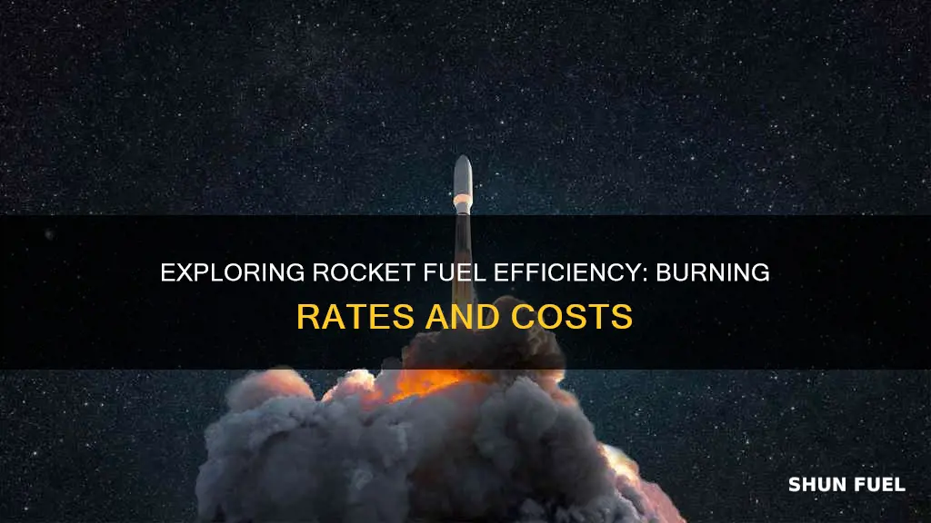 how much fuel does a rocket burn