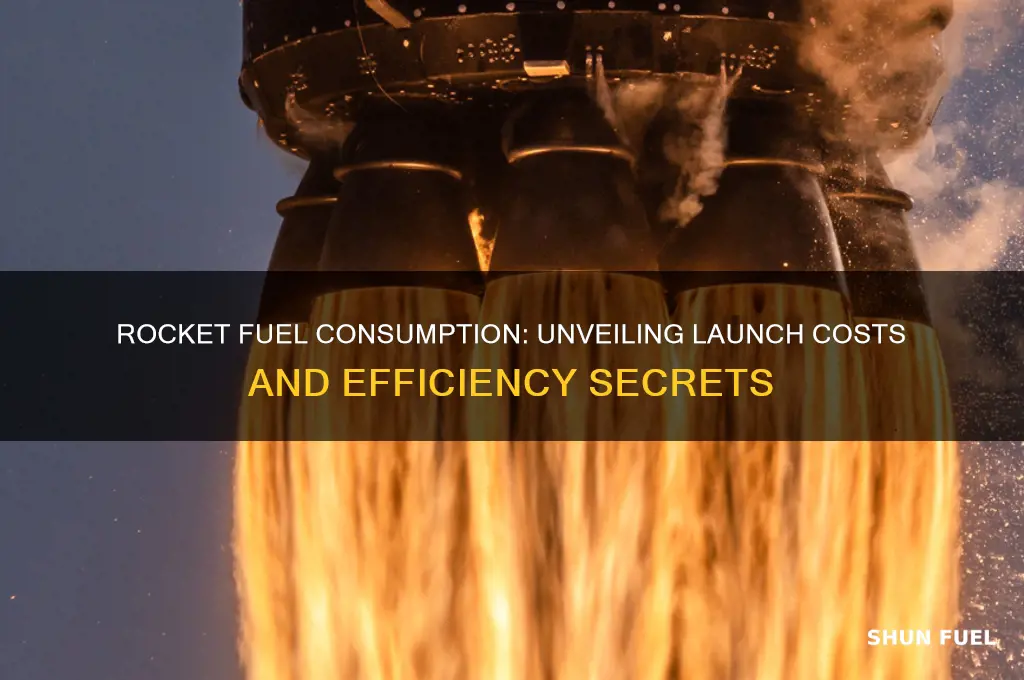 how much fuel does a rocket use at launch