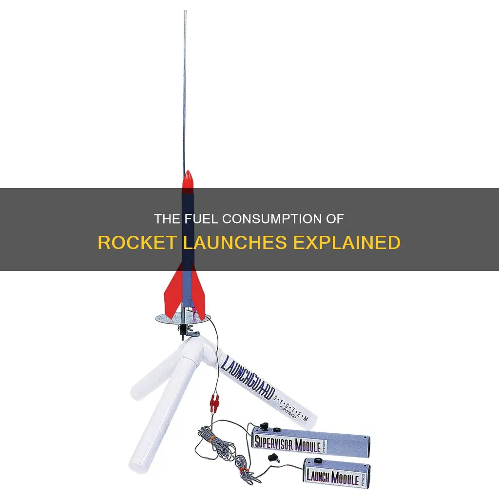 how much fuel does a rocket use to launch
