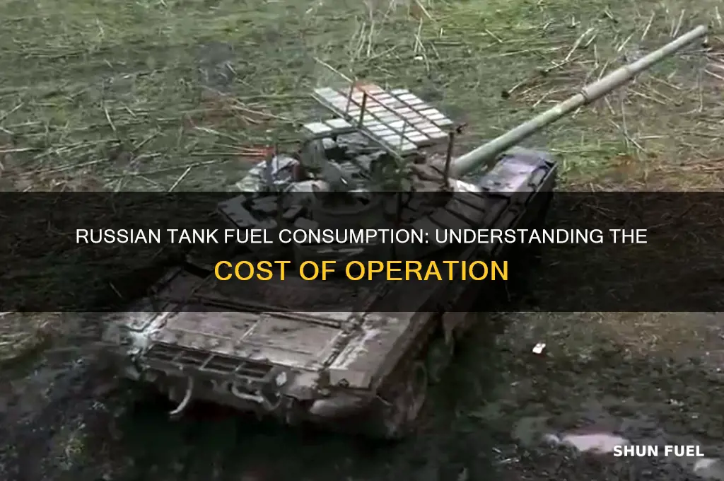 how much fuel does a russian tank use