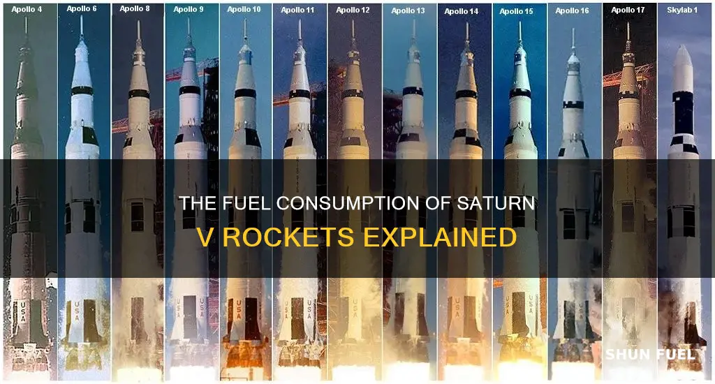 how much fuel does a saturn v rocket use