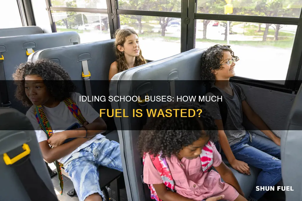how much fuel does a school bus use idling