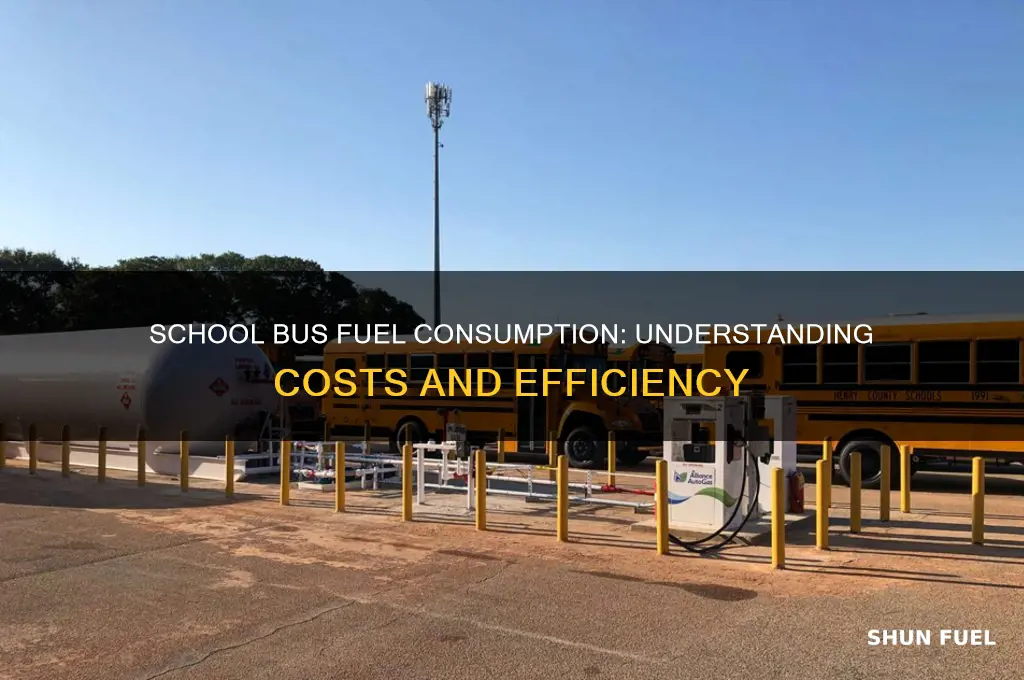 how much fuel does a school bus use