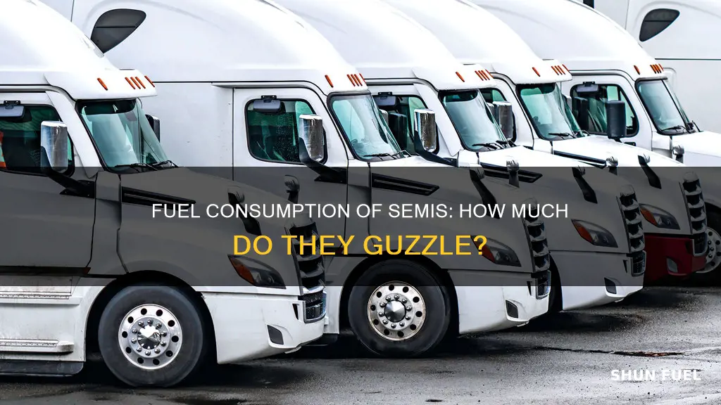 how much fuel does a semi use