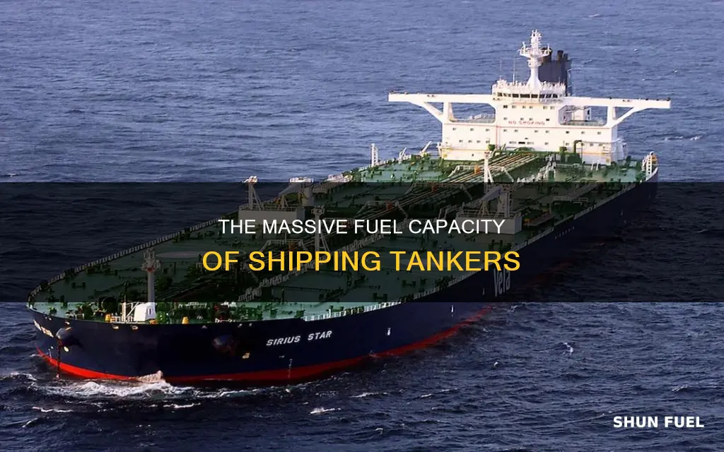 how much fuel does a shipping tanker hold