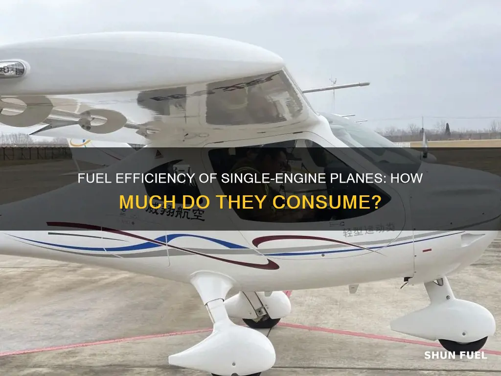 how much fuel does a single engine plane use