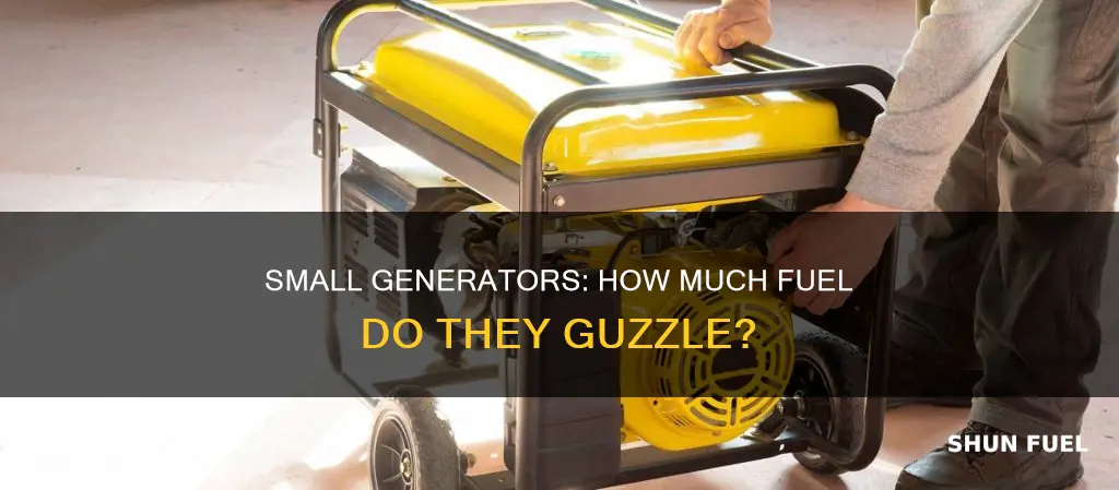 how much fuel does a small generator use