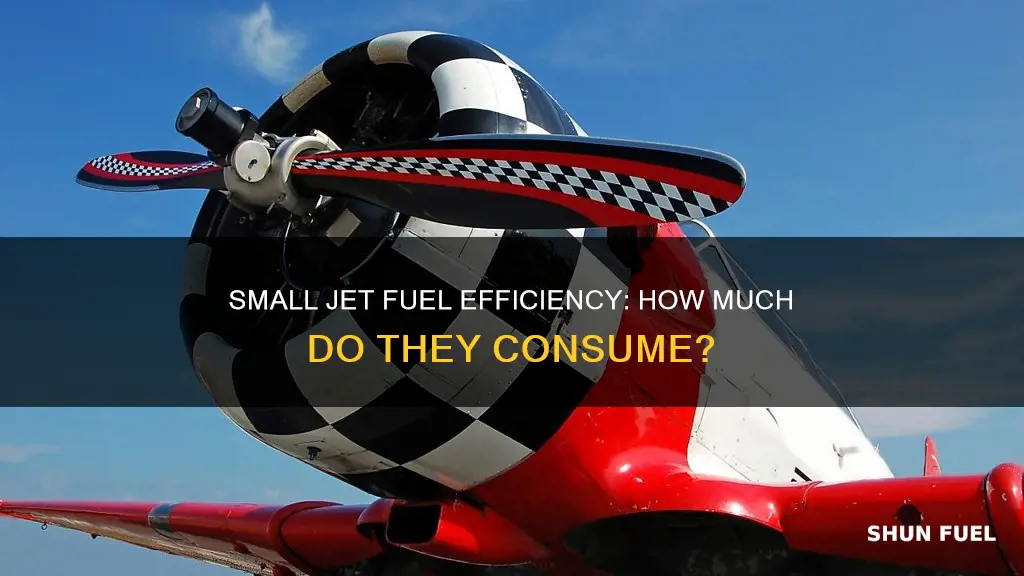 how much fuel does a small jet use