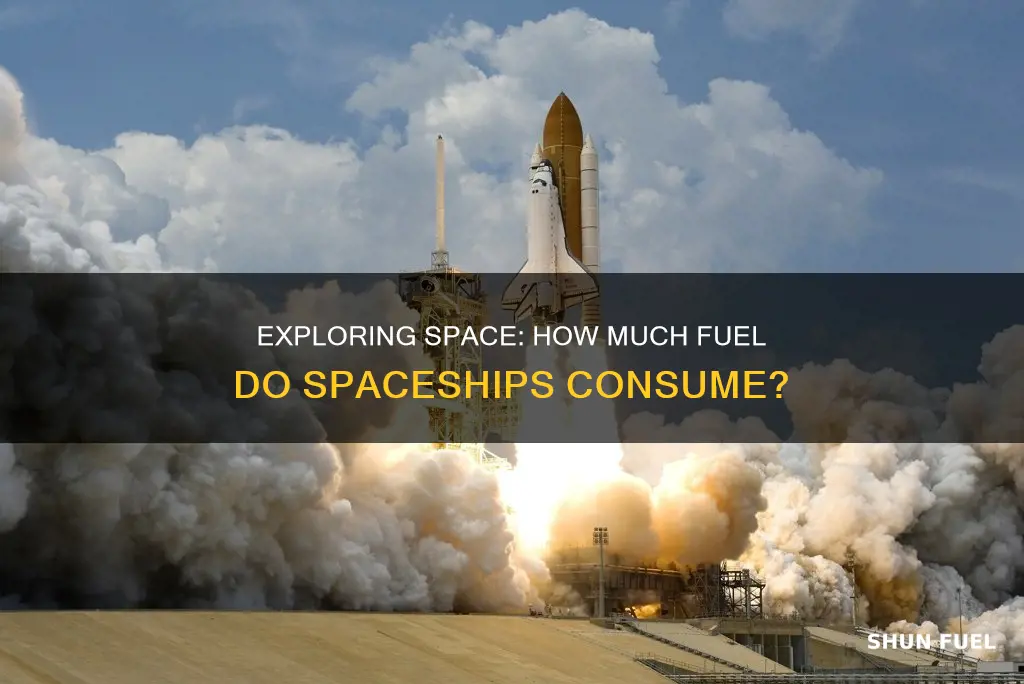 how much fuel does a space ship use