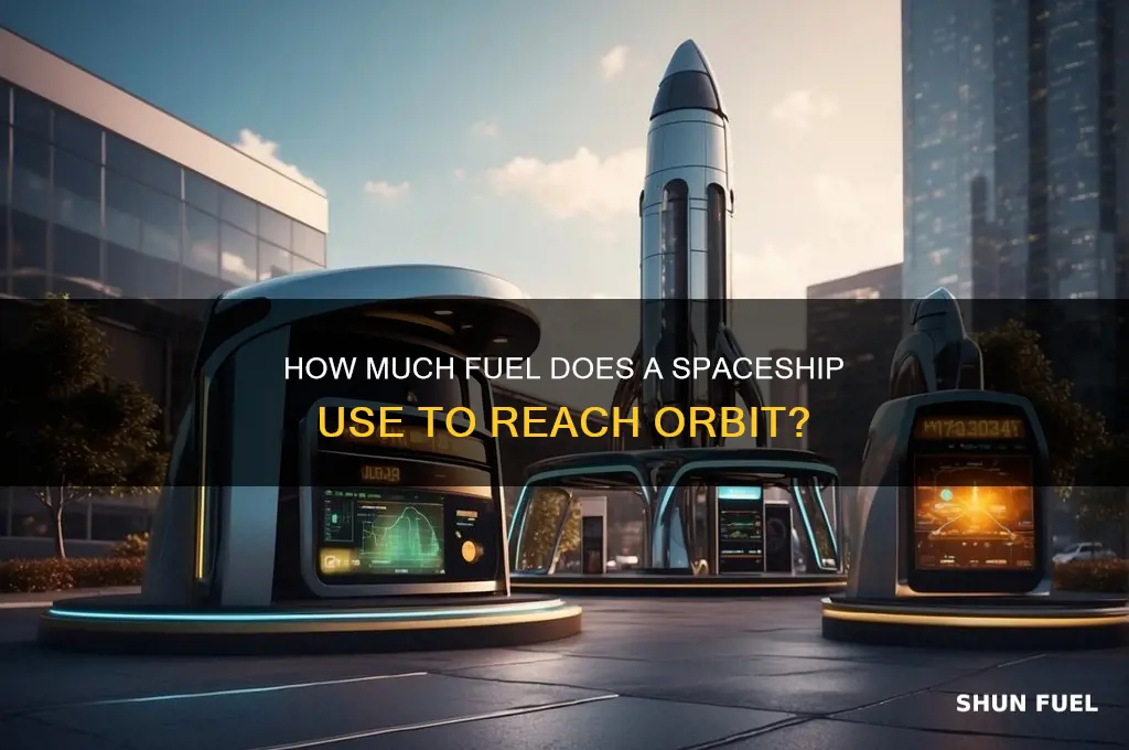 how much fuel does a spaceship use