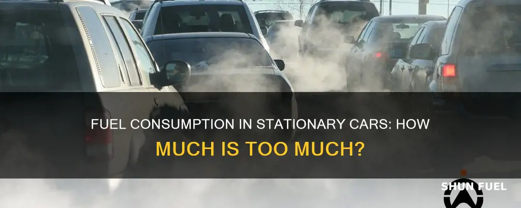 how much fuel does a stationary car use