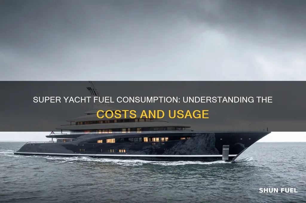how much fuel does a super yacht use