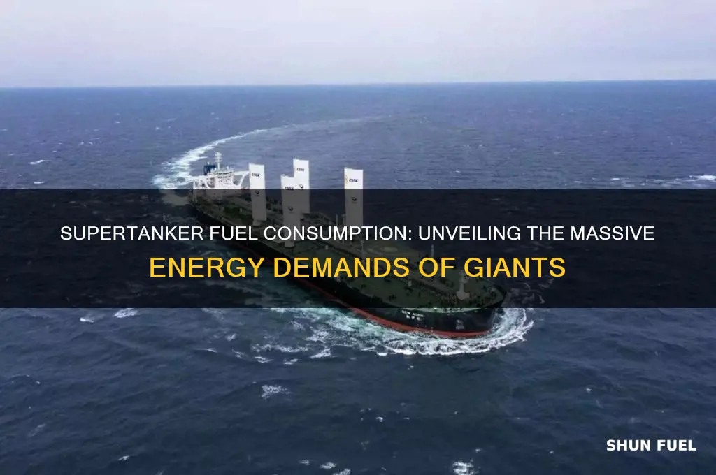 how much fuel does a supertanker use