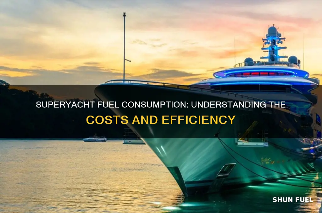 how much fuel does a superyacht use