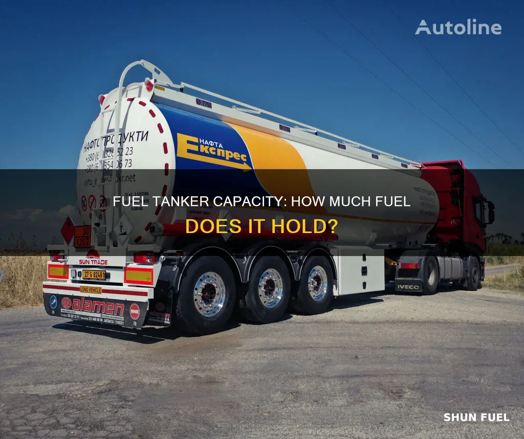 how much fuel does a tanker hold uk