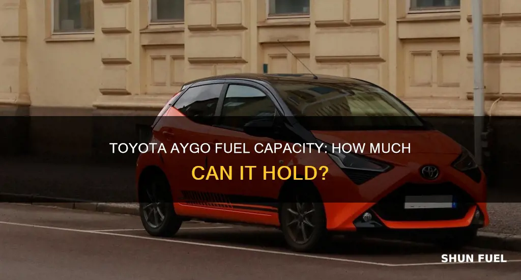 how much fuel does a toyota aygo hold