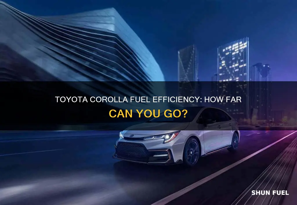 how much fuel does a toyota corolla use per 100km