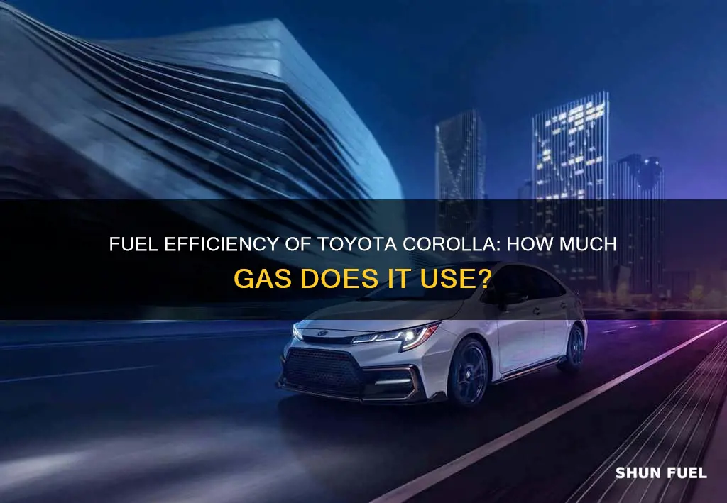 how much fuel does a toyota corolla use