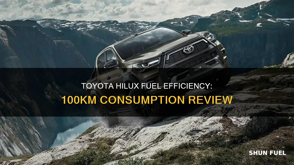 how much fuel does a toyota hilux use per 100km