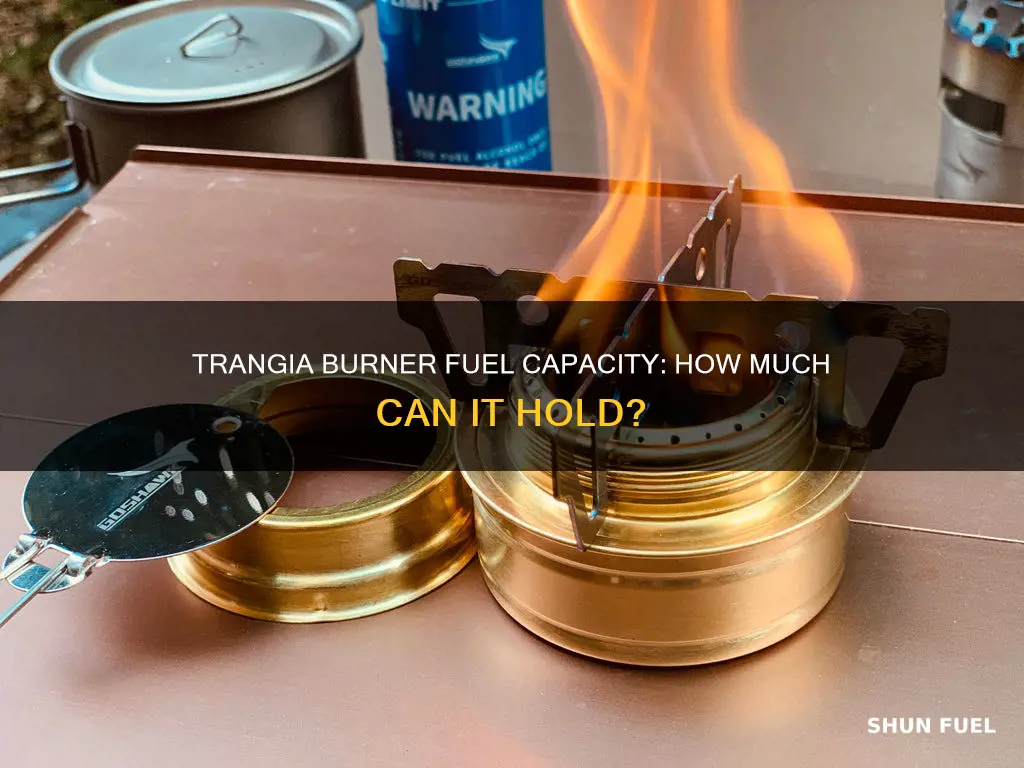 how much fuel does a trangia burner hold