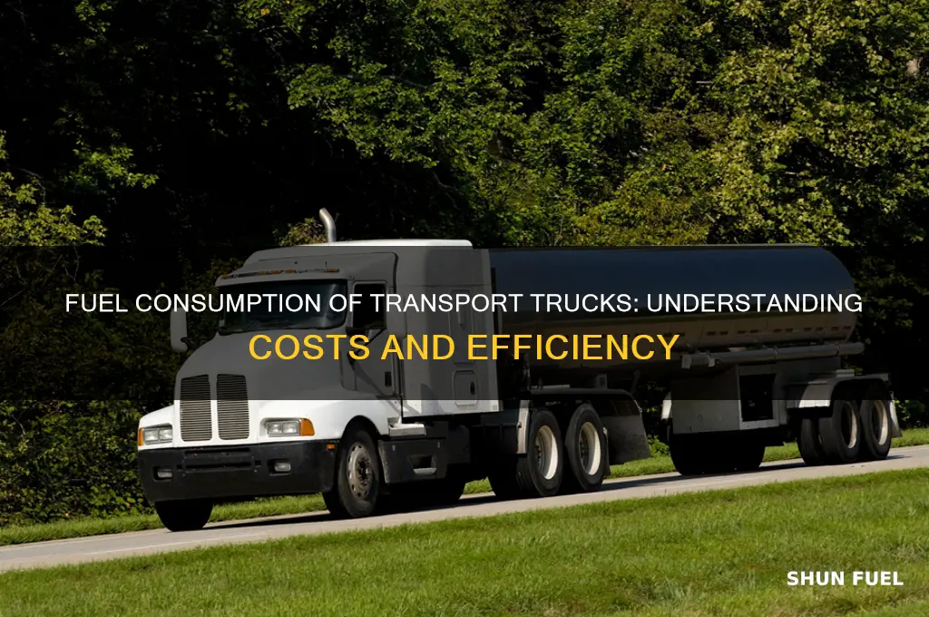 how much fuel does a transport truck use