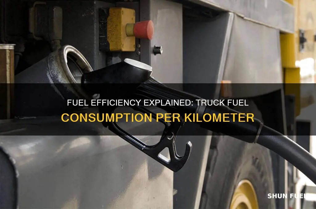 how much fuel does a truck use per km