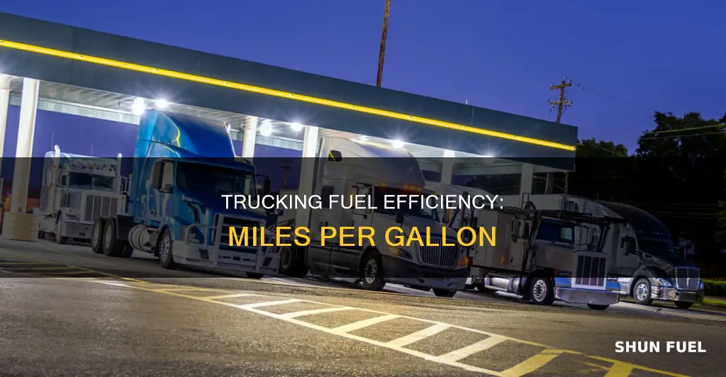 how much fuel does a truck use per mile