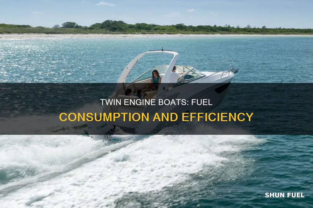 how much fuel does a twin engine boat use