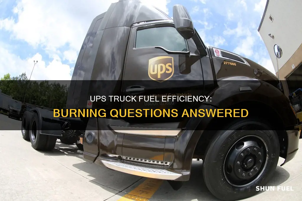 how much fuel does a ups truck burn a day