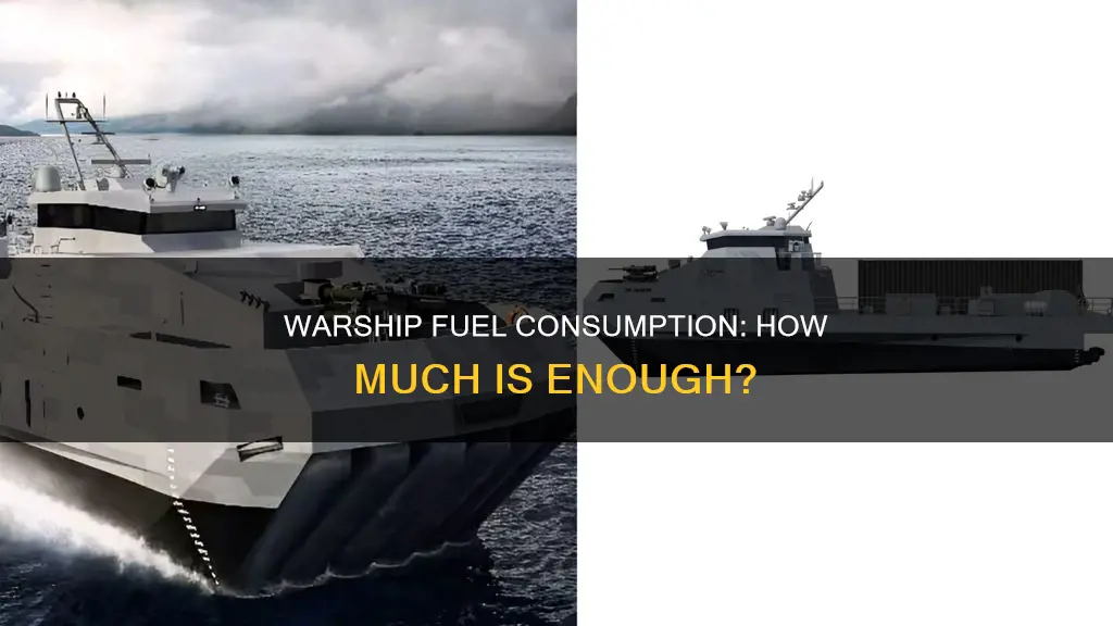 how much fuel does a warship use