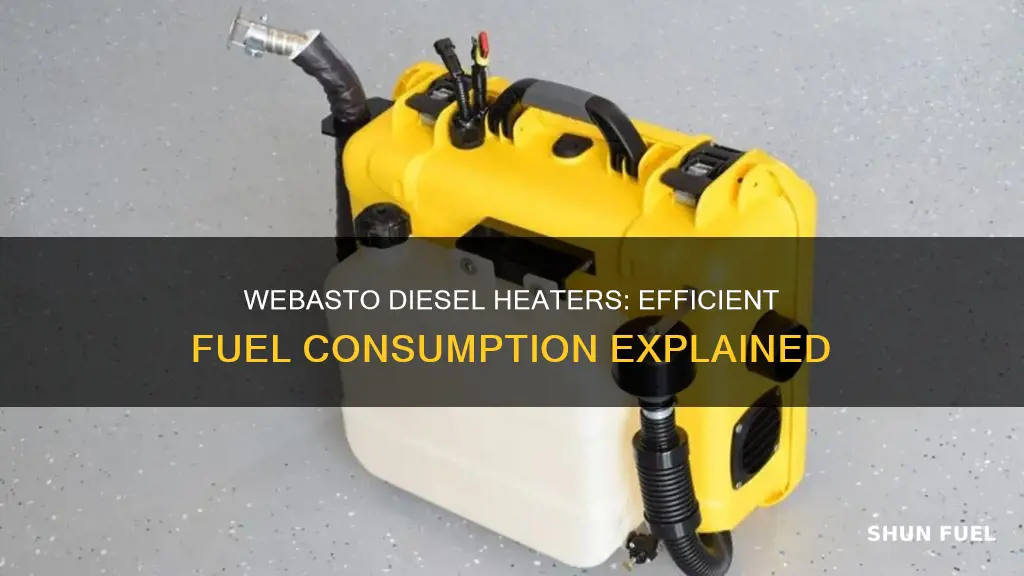 how much fuel does a webasto diesel heater use