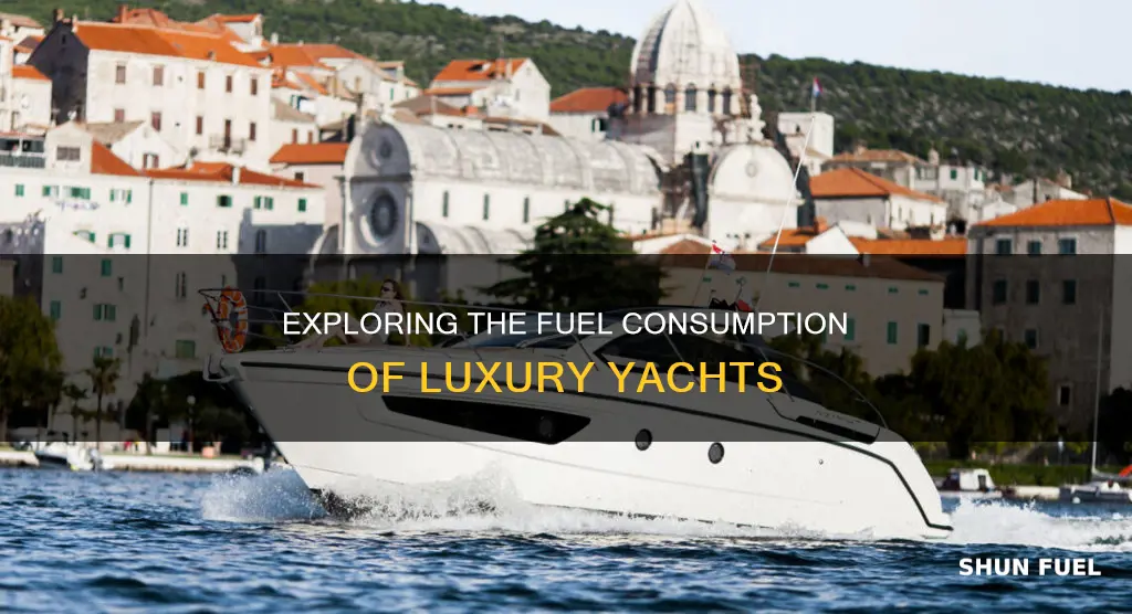 how much fuel does a yacht uze