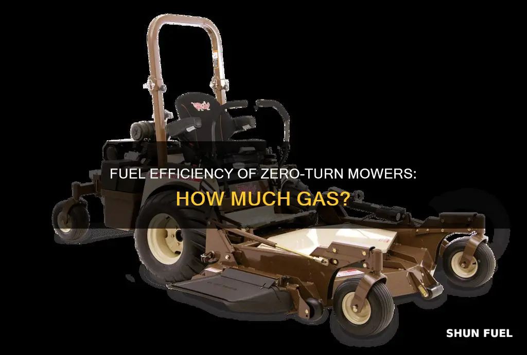 how much fuel does a zero turn mower use