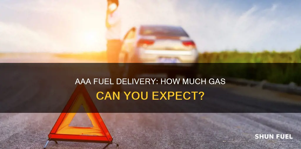 how much fuel does aaa give in fuel delivery