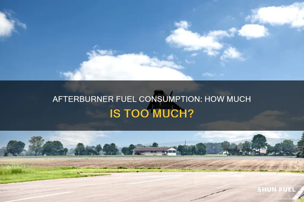 how much fuel does afterburner use