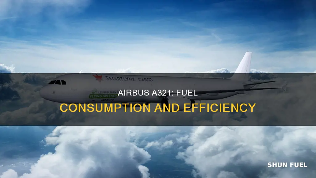 how much fuel does airbus a321 burn per hour