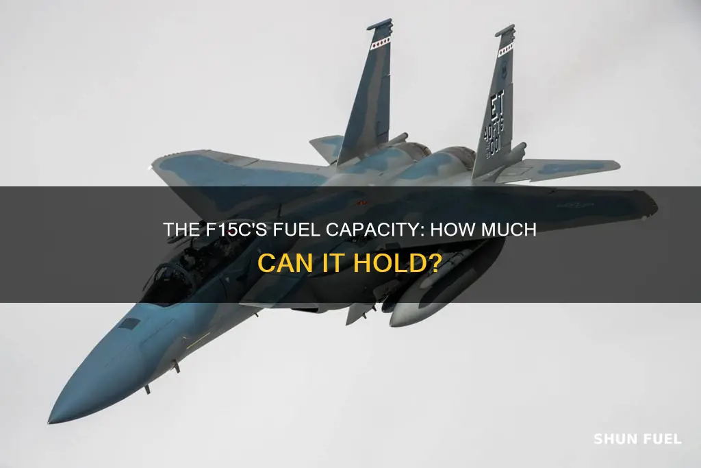 how much fuel does am f15 c hold