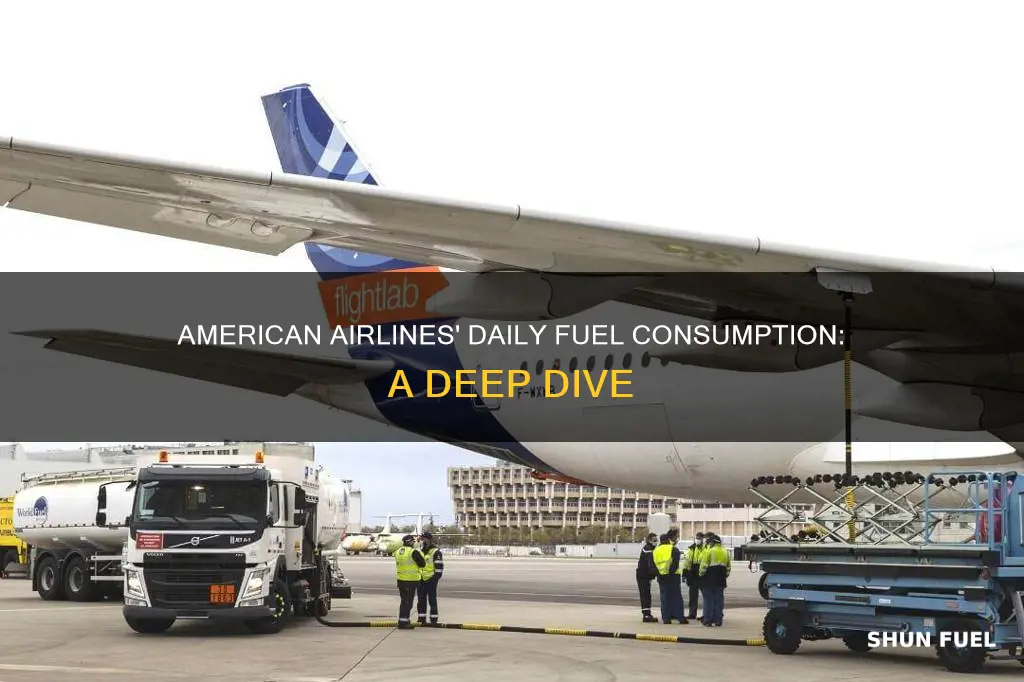 how much fuel does american airlines use per day