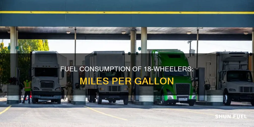 how much fuel does an 18 wheeler per mile