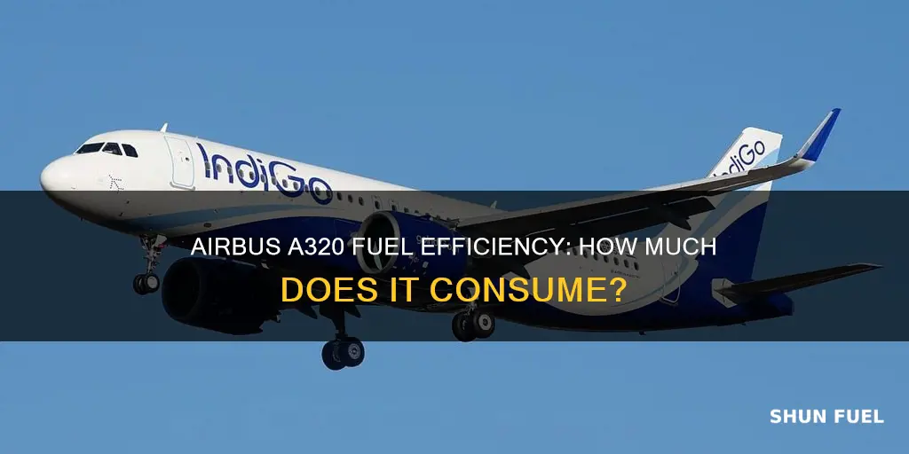 how much fuel does an airbus a320 use
