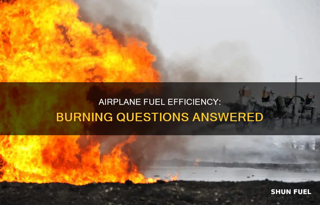 how much fuel does an airplane burn