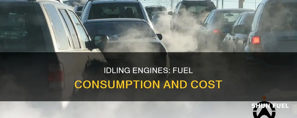 how much fuel does an engine use idling