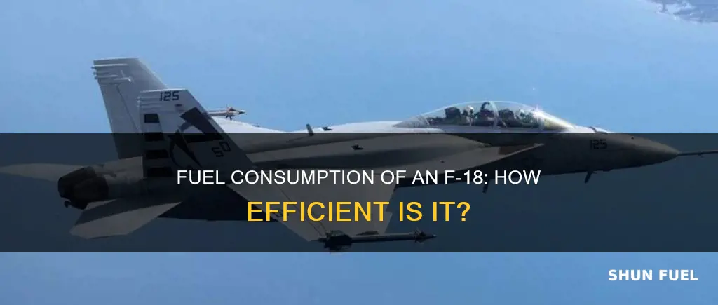 how much fuel does an f 18 use