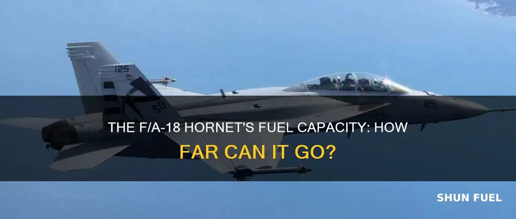 how much fuel does an f18 hornet hold
