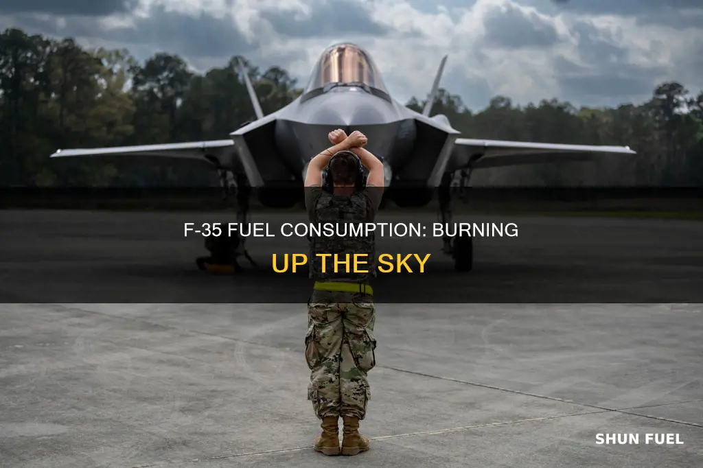 how much fuel does an f35 burn