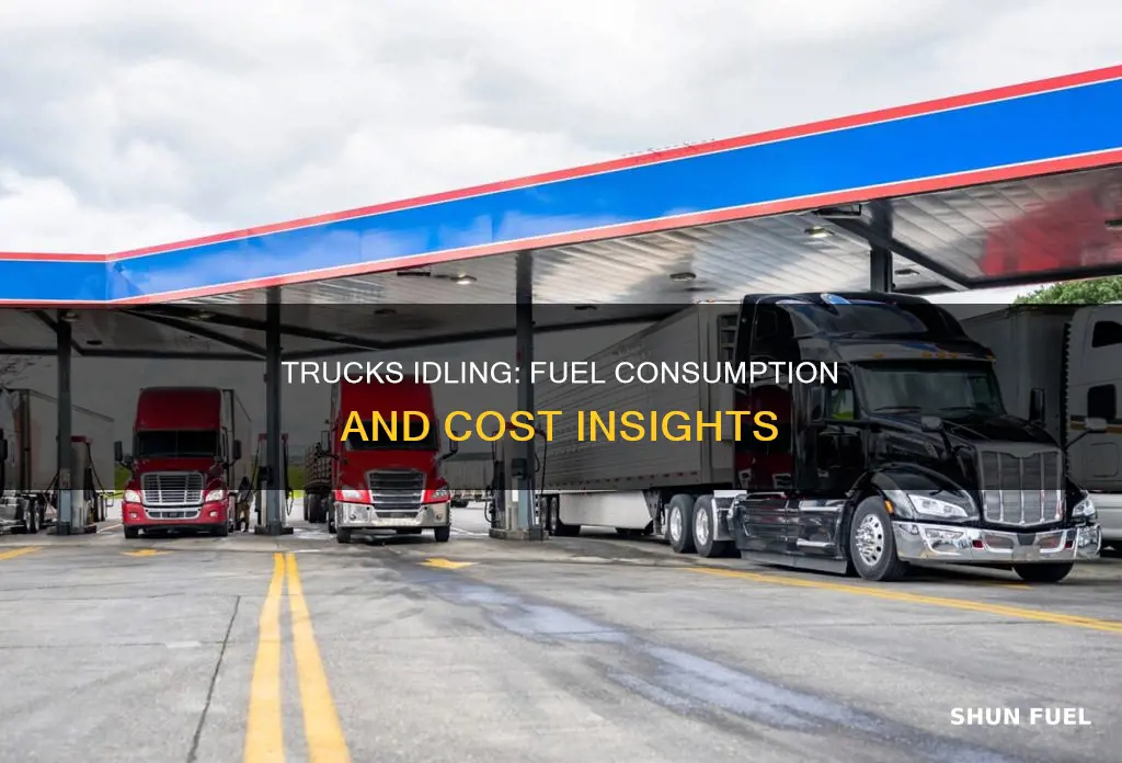 how much fuel does an idling truck use