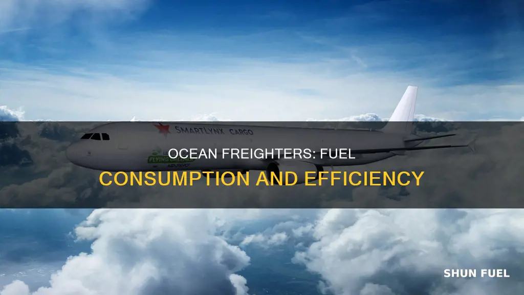 how much fuel does an ocean freighter use