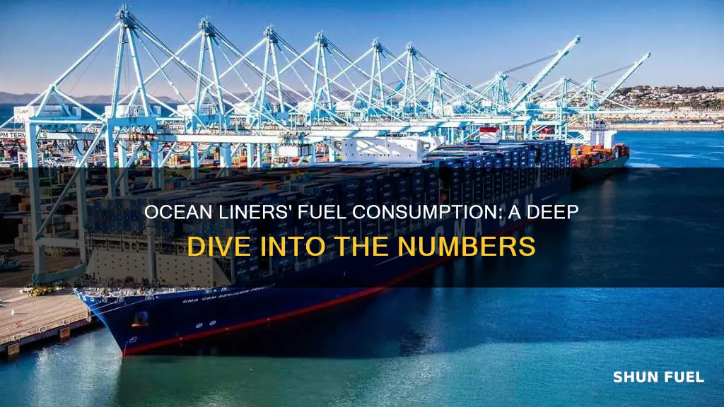 how much fuel does an ocean liner use