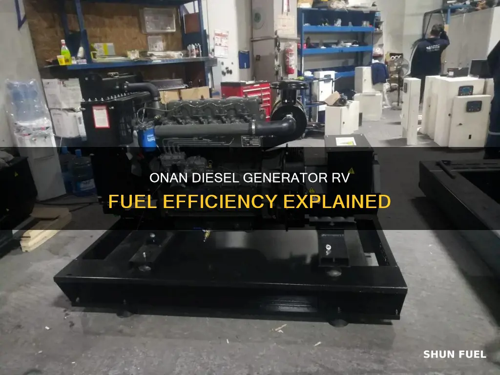 how much fuel does an onan diesel generator rv use